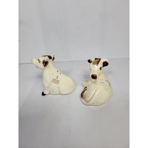 Vintage Cow Salt and Pepper Shakers, 1994 Advertising Elbow Lake MN - Picture 4 of 5